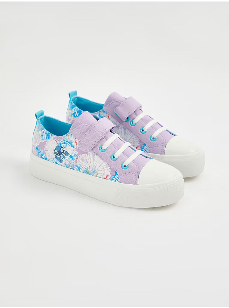 Disney Stitch at George Tie Dye Flatform Trainers
