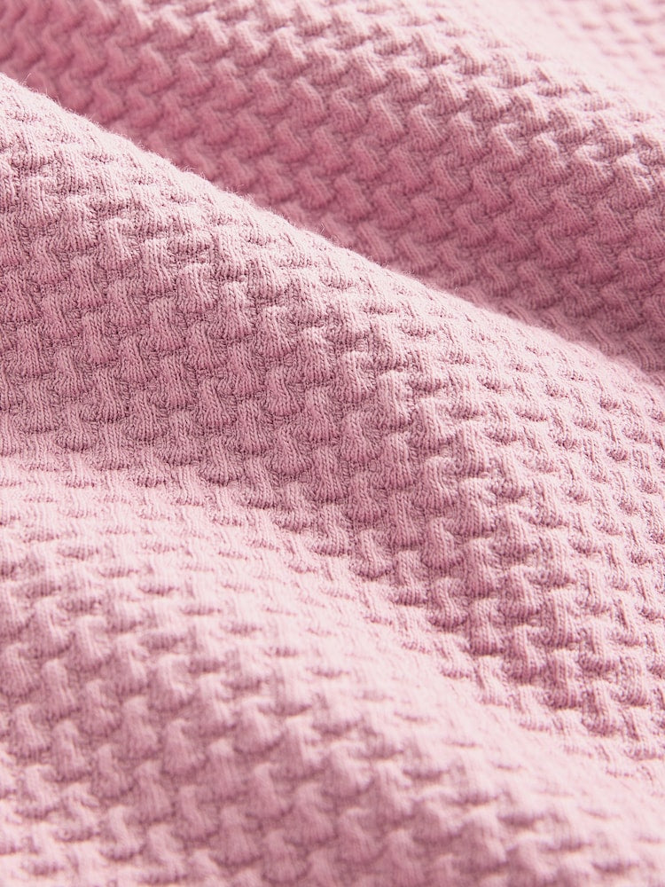 Next Pink Short Sleeve Textured Polo Shirt and Shorts Set (3-6months)