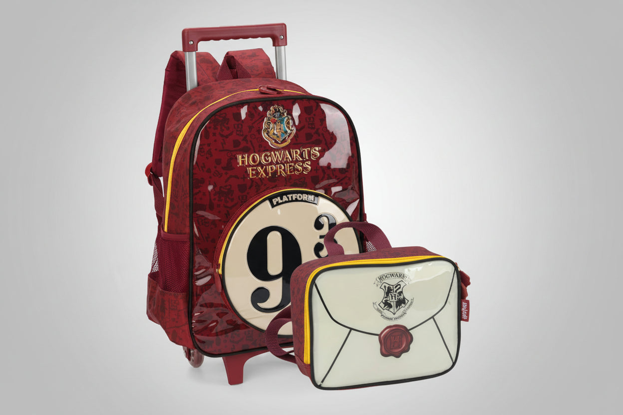 Hogwarts Express Trolley School Bag with a lunch bag