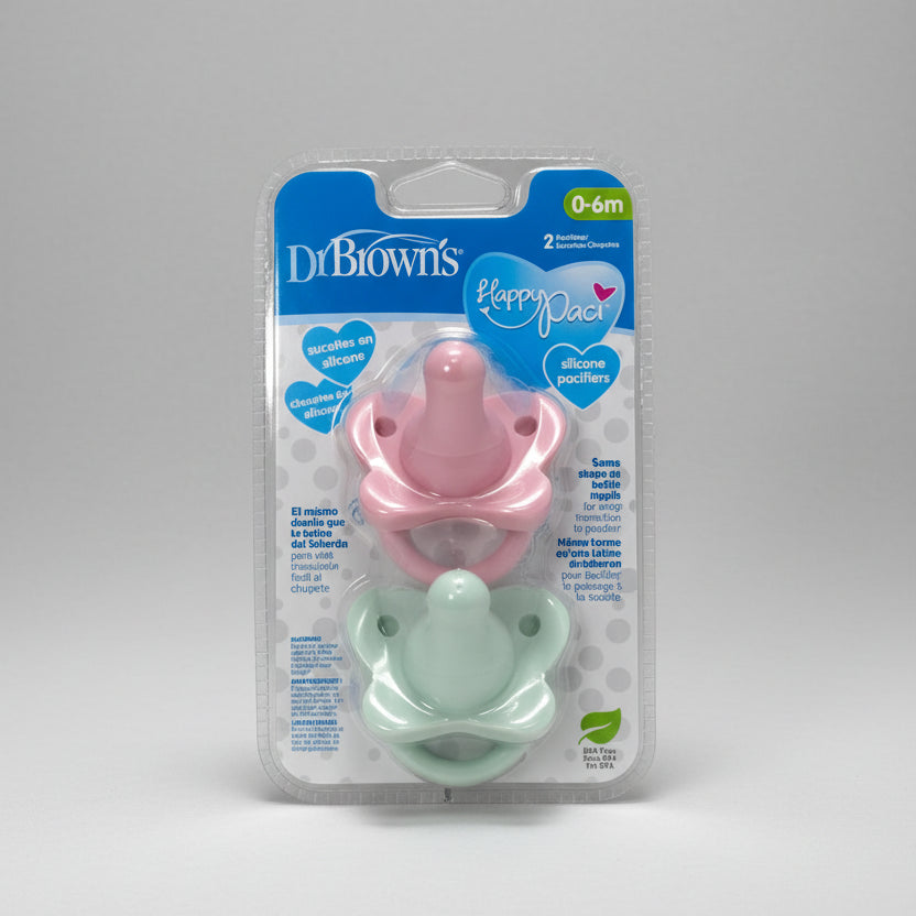 Dr Browns Happy Paci Silicone 2 Pacifiers