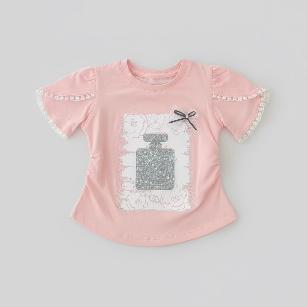 Deqpo Girls 2-piece( Top & Shirt)