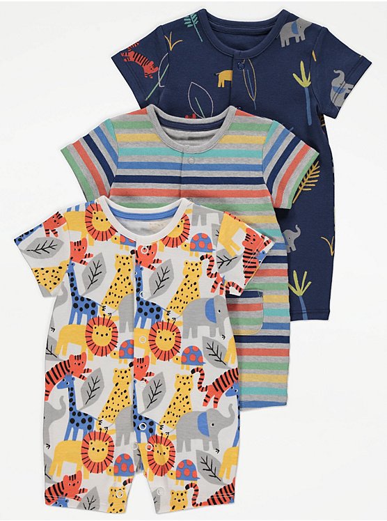 Hudson Baby 3pcs Romper 0-3 months