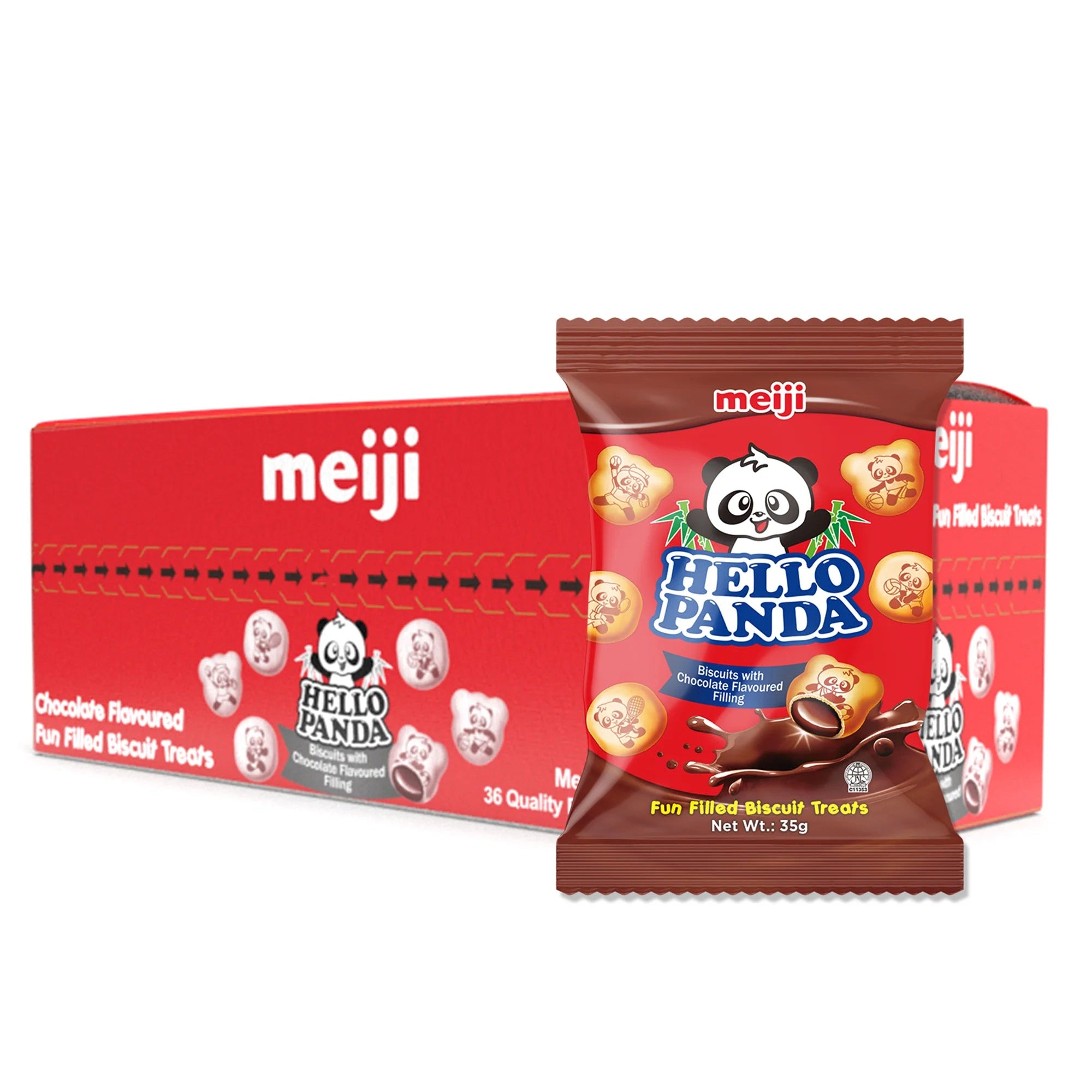 Hello Panda Biscuit with Chocolate Flavour Filling 21g