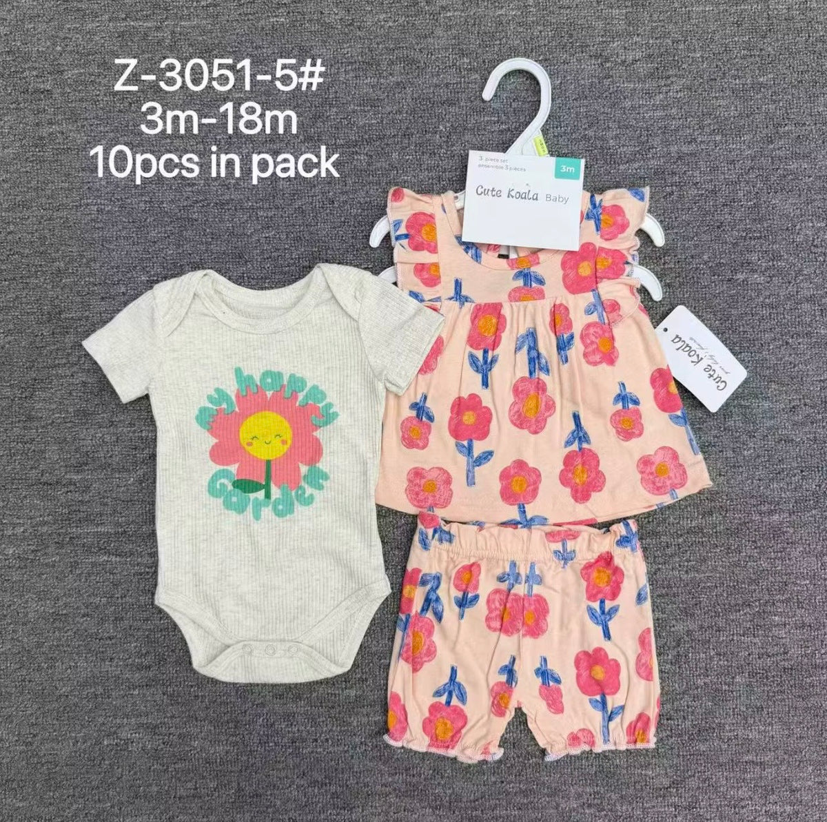 Cute Koala Baby Ruffle Skirted Bodysuit with Bloomer Shorts