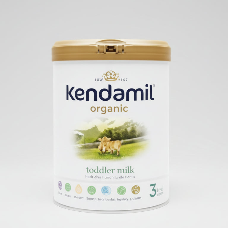 Kendamil organic milk 3 800g packaging - available at Beks Ghana