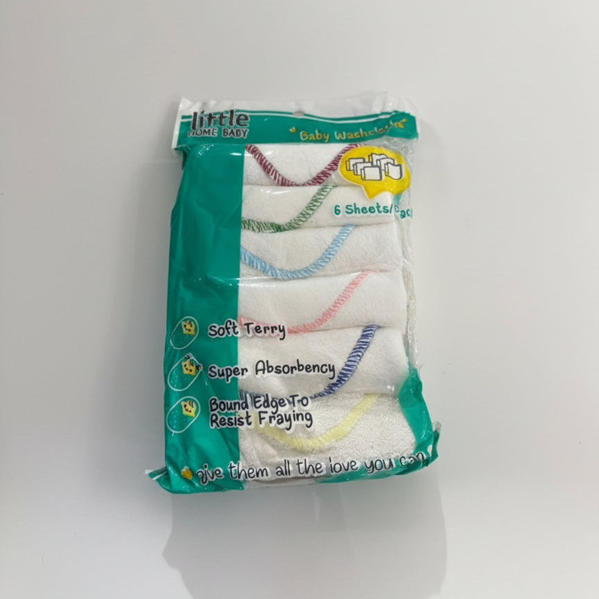 Little home baby baby washcloth 6 pack in 1 – accessory item for kids