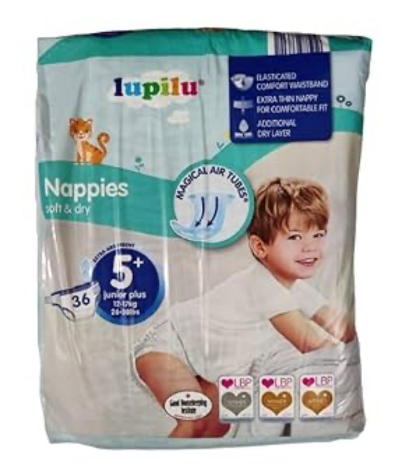 Lupilu Nappies Size 5+ – diaper product photo at Beks Ghana
