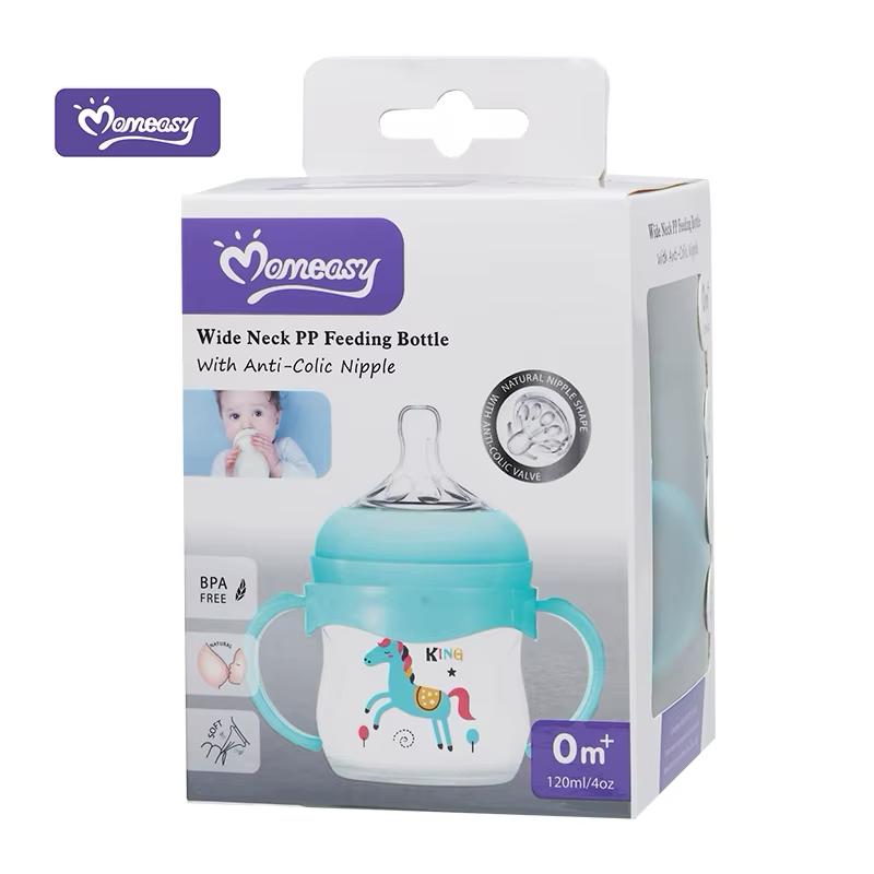 Momeasy Neck PP feeding Bottle With Anti-Colic Nipple ( 0m+ 120 ml) – accessory item for kids