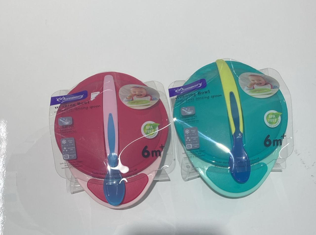 Momeasy weaning Bowl with heat sensing spoon 6m + – accessory item for kids