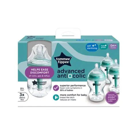 Tommee Tippee Advanced Anti+colic 0m+ 3x 260ml