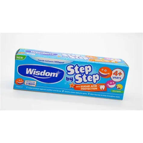 Wisdom Step by Step 4years+ Toothpaste
