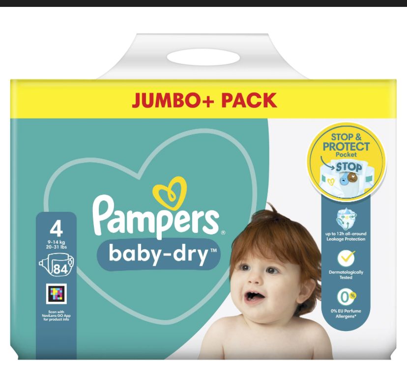 Pampers Jumbo Size 4 Pack – diaper product photo at Beks Ghana