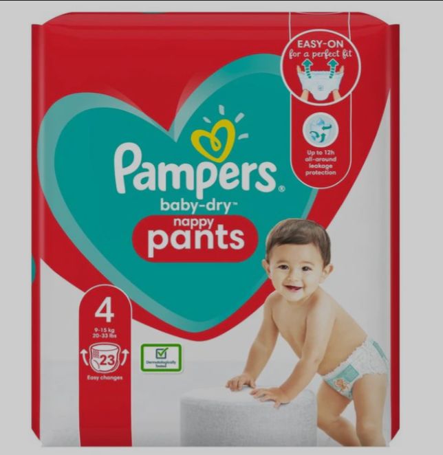 Pampers Nappy Pants Size 4 Pack – diaper product photo at Beks Ghana