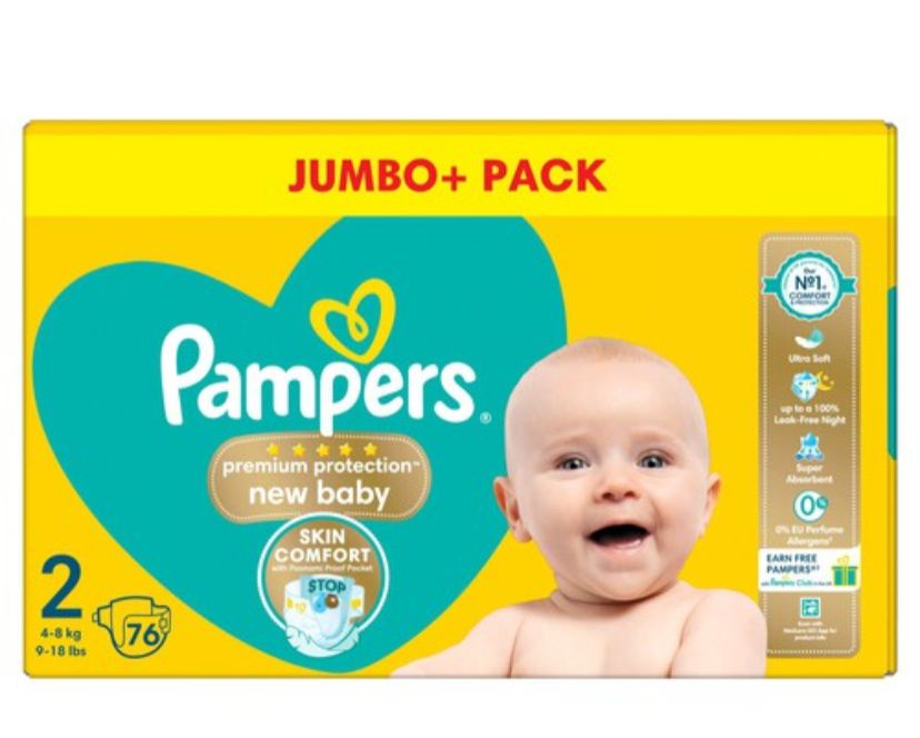 Pampers new baby jumbo size 2 – diaper product photo at Beks Ghana
