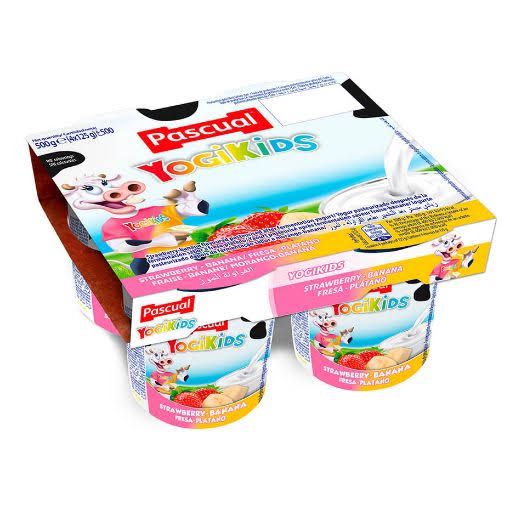 Pascual Yogikids Strawberry Banana Pack (120gx4)