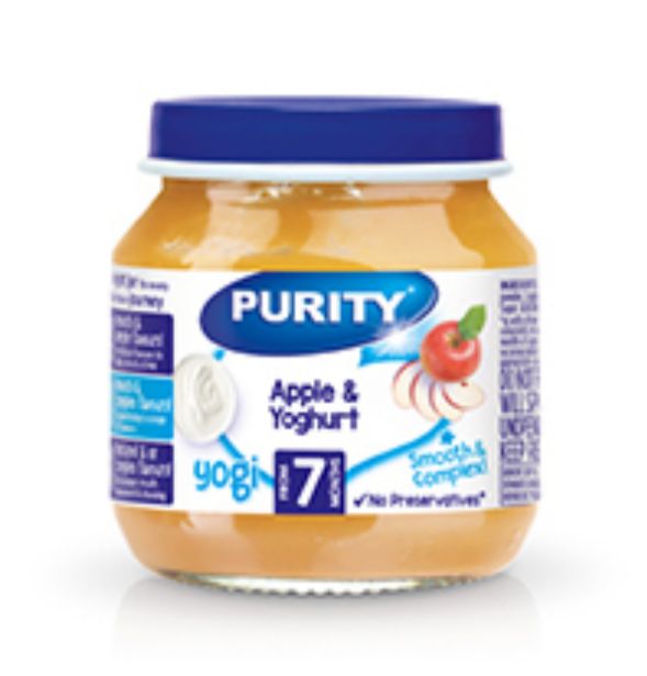 Purity Medium Yoghurt With Apple Flavour (200ml) single packaging - available at Beks Ghana