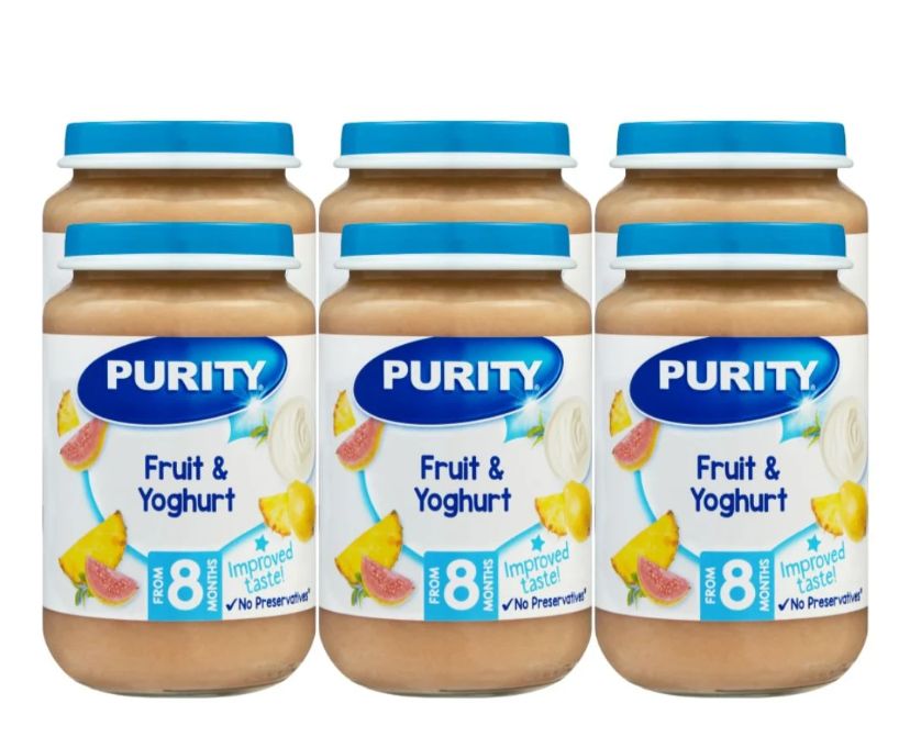 Purity Medium Fruit & Yoghurt (200mlx6) Pack packaging - available at Beks Ghana