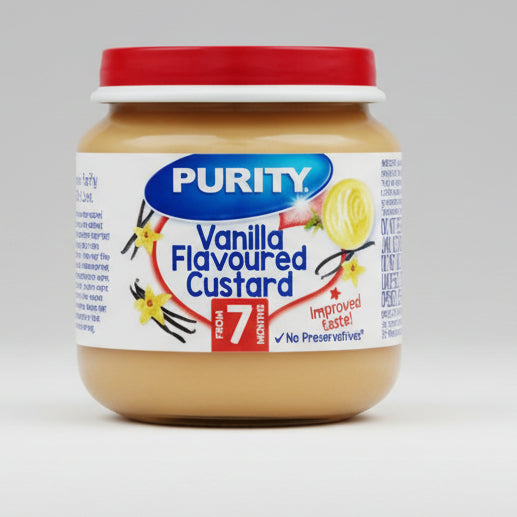 Purity Medium Vanilla Flavoured Custard (200ml) single packaging - available at Beks Ghana