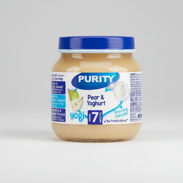 Purity Medium Pear & Yoghurt Flavour pack (200ml) single packaging - available at Beks Ghana