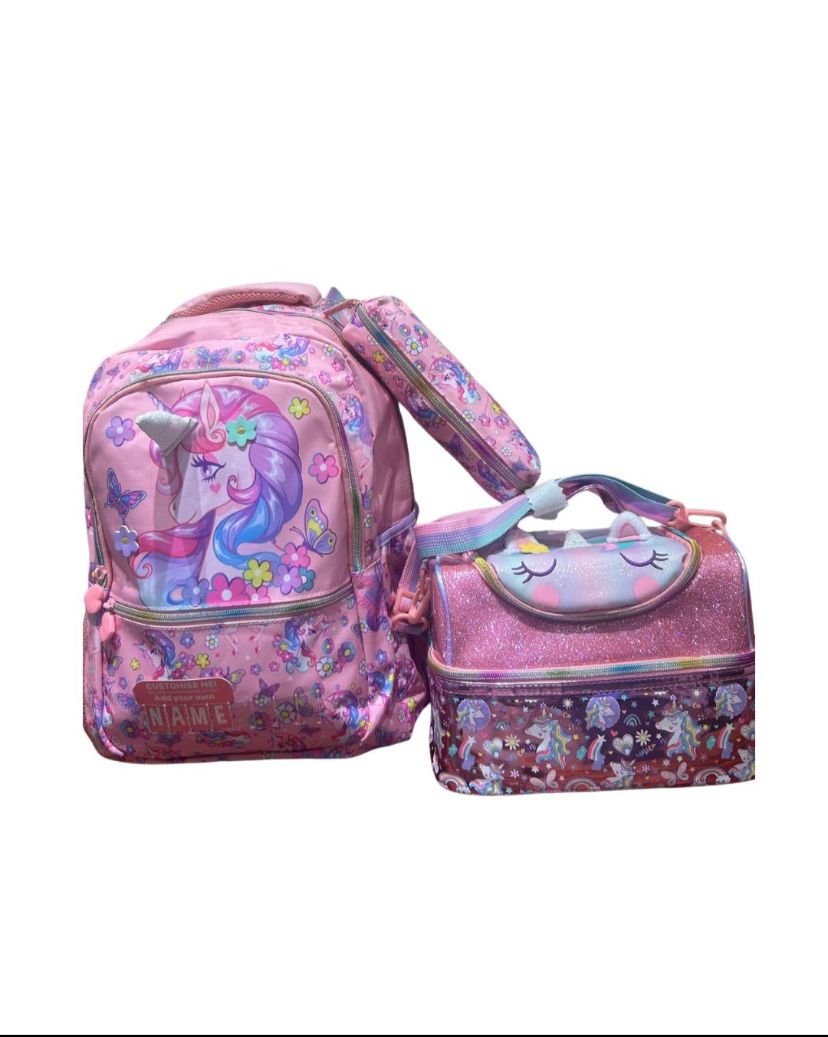 School Bag Set (Backpack, Lunch Bag, Pencil bag) – accessory item for kids
