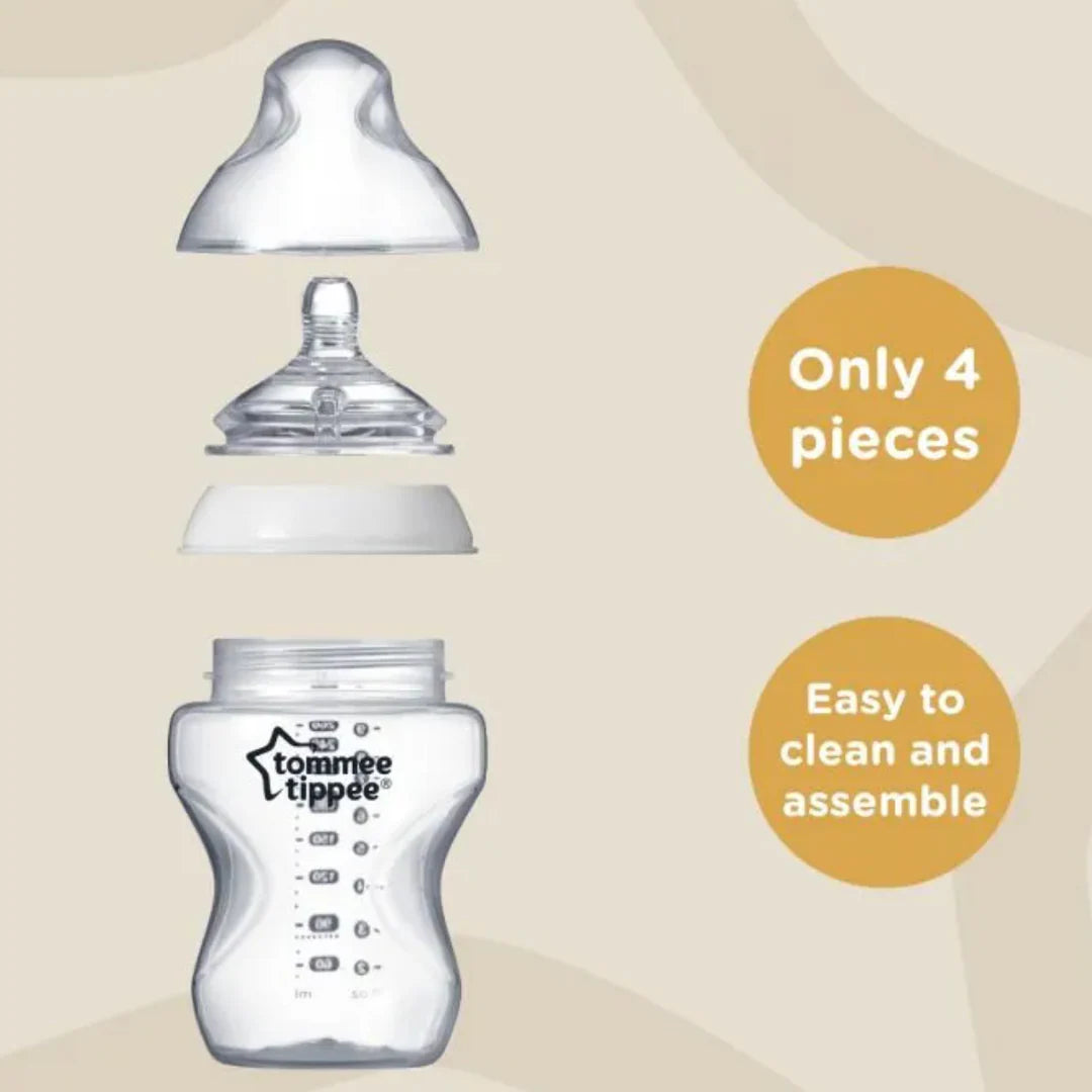 Tommee Tippee Closer to Nature Baby Feeding Bottle 0m+ 150ml