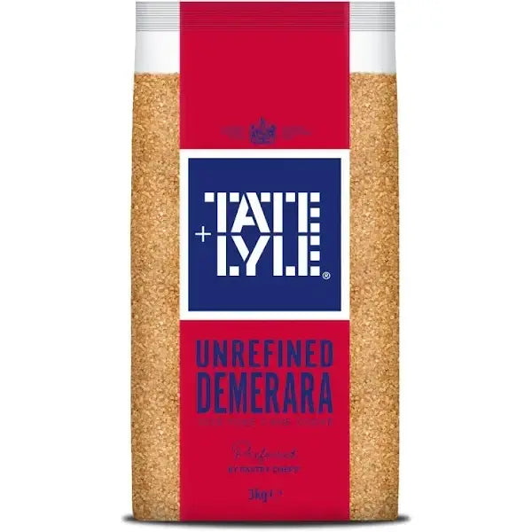 Tate + Lyle Unrefined Demerara 100% Pure Sugar Cane 3kg