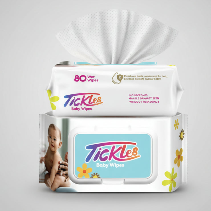 Tickles baby Wipes (80pcs) – diaper product photo at Beks Ghana