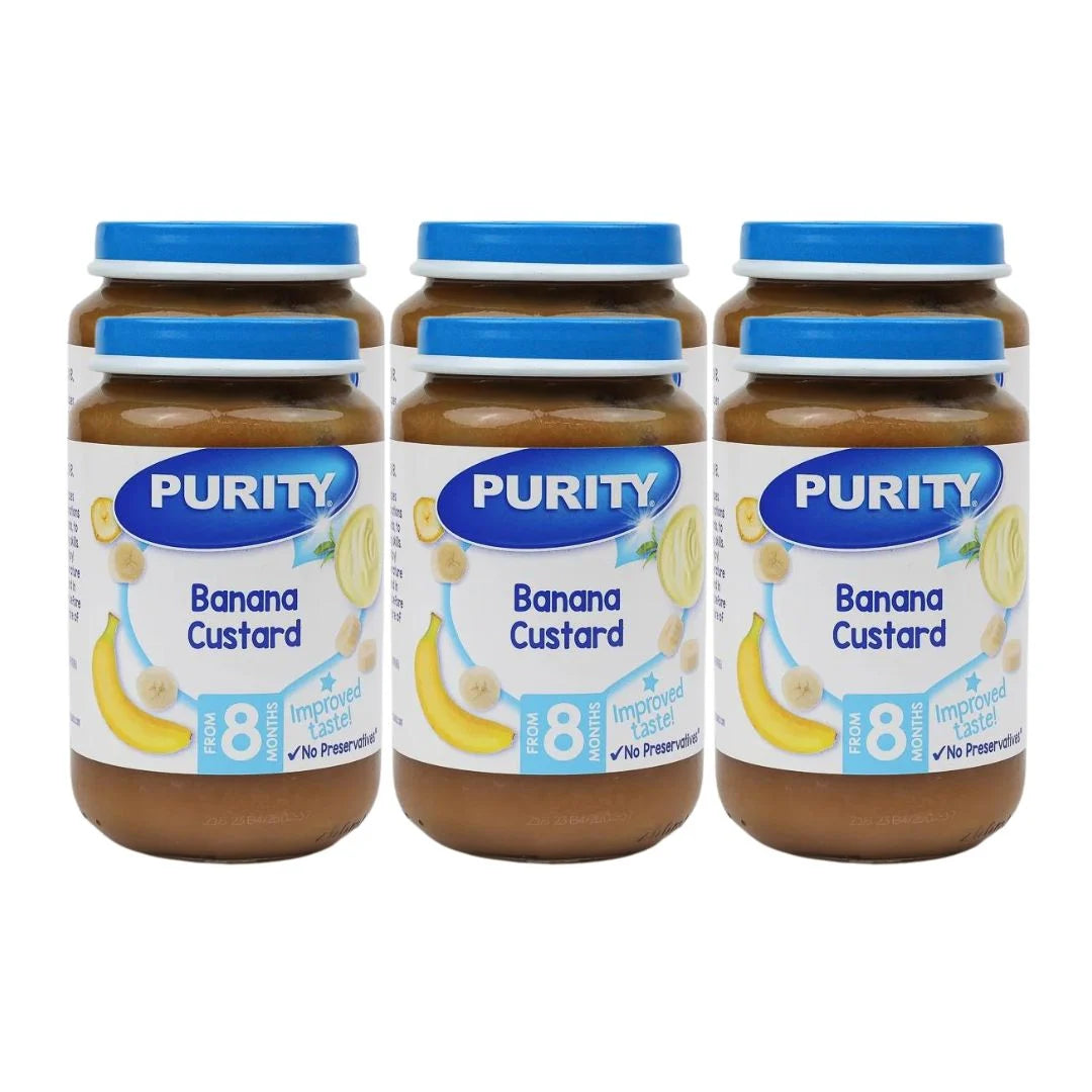 Purity Medium Banana Custard Pack (200ml x 6) at Beks Ghana