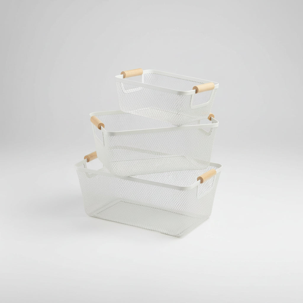 Wooden Mesh Basket Medium