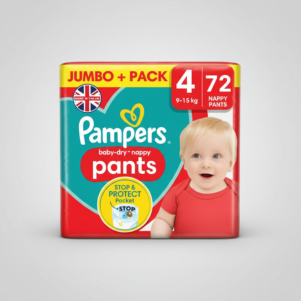 Pampers Baby- Dry Nappy Pants 4 72pcs