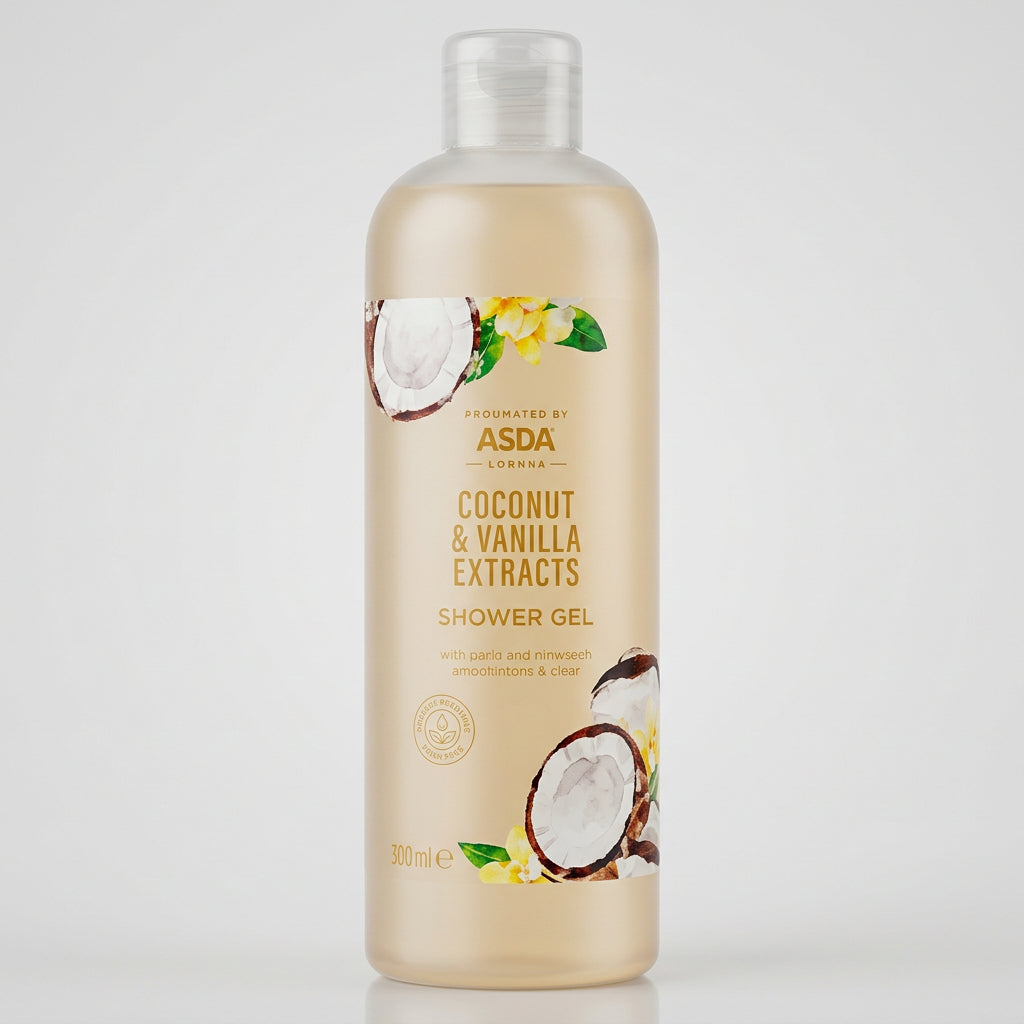 ASDA Coconut & Vanilla Extracts Shower Gel 500ml at Beks Ghana