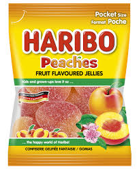 Haribo Peaches Fruit Flavoured Jellies 80g