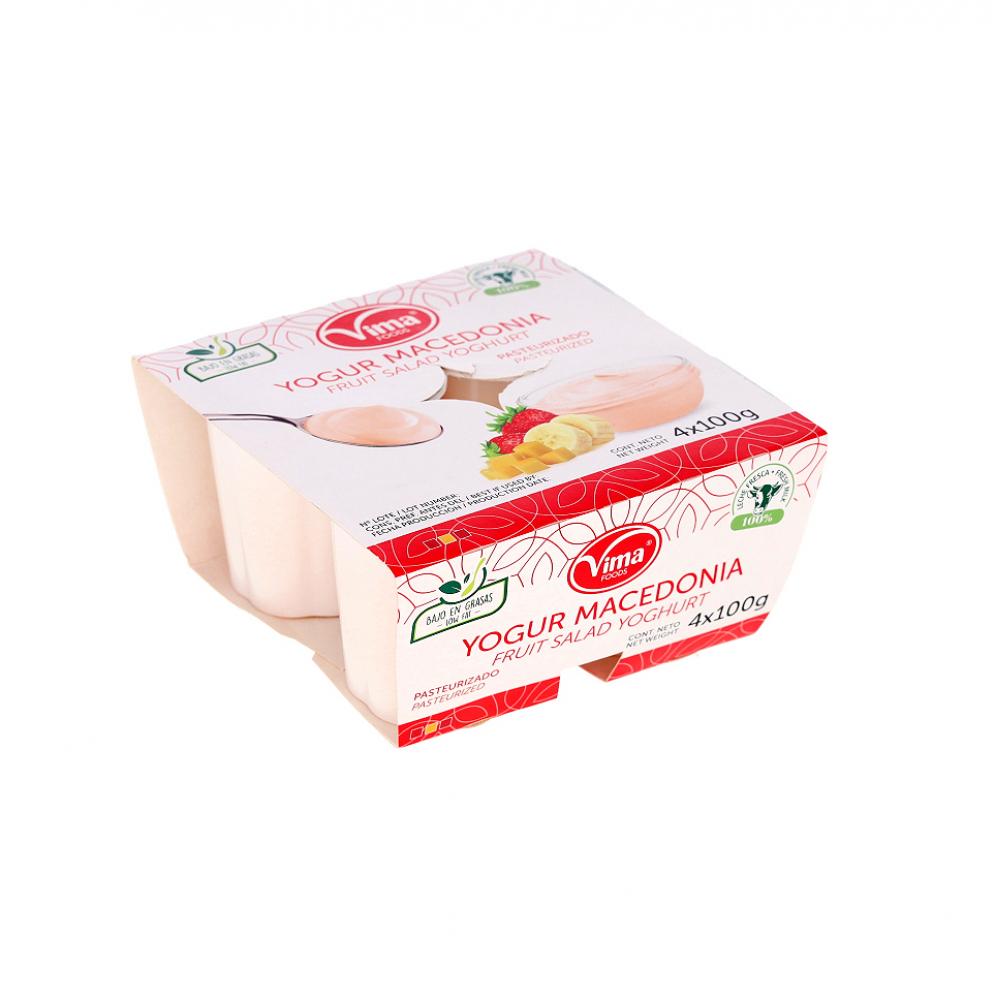 Vima Fruit Salad Yoghurt 4 x 100g