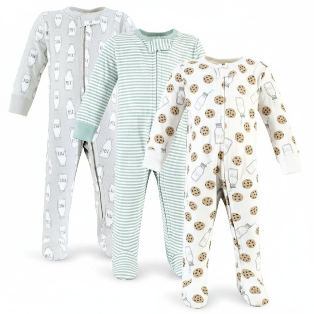 Hudson Baby 3pcs Sleep and Play (zip sleepsuit) Boys