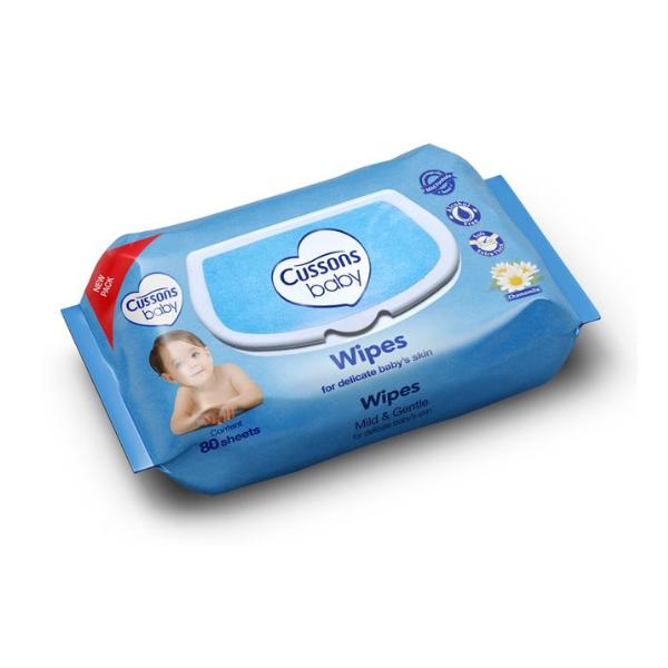 Cussons Gentle & Mild Baby Wipes 80pcs