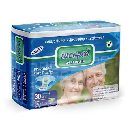 Incoped Adult Diaper Large 30pcs