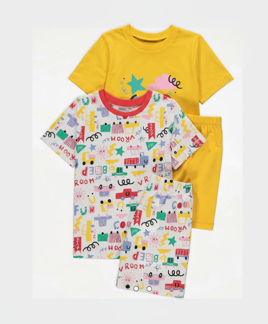 George Kids Pyjama Set (Top & Down shorts)