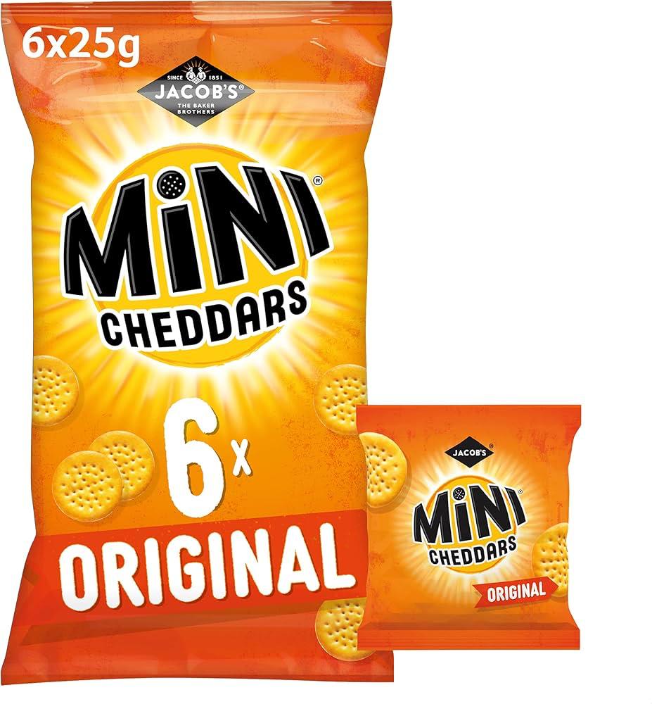 Jacob's Mini Cheddars 6 pack 138g