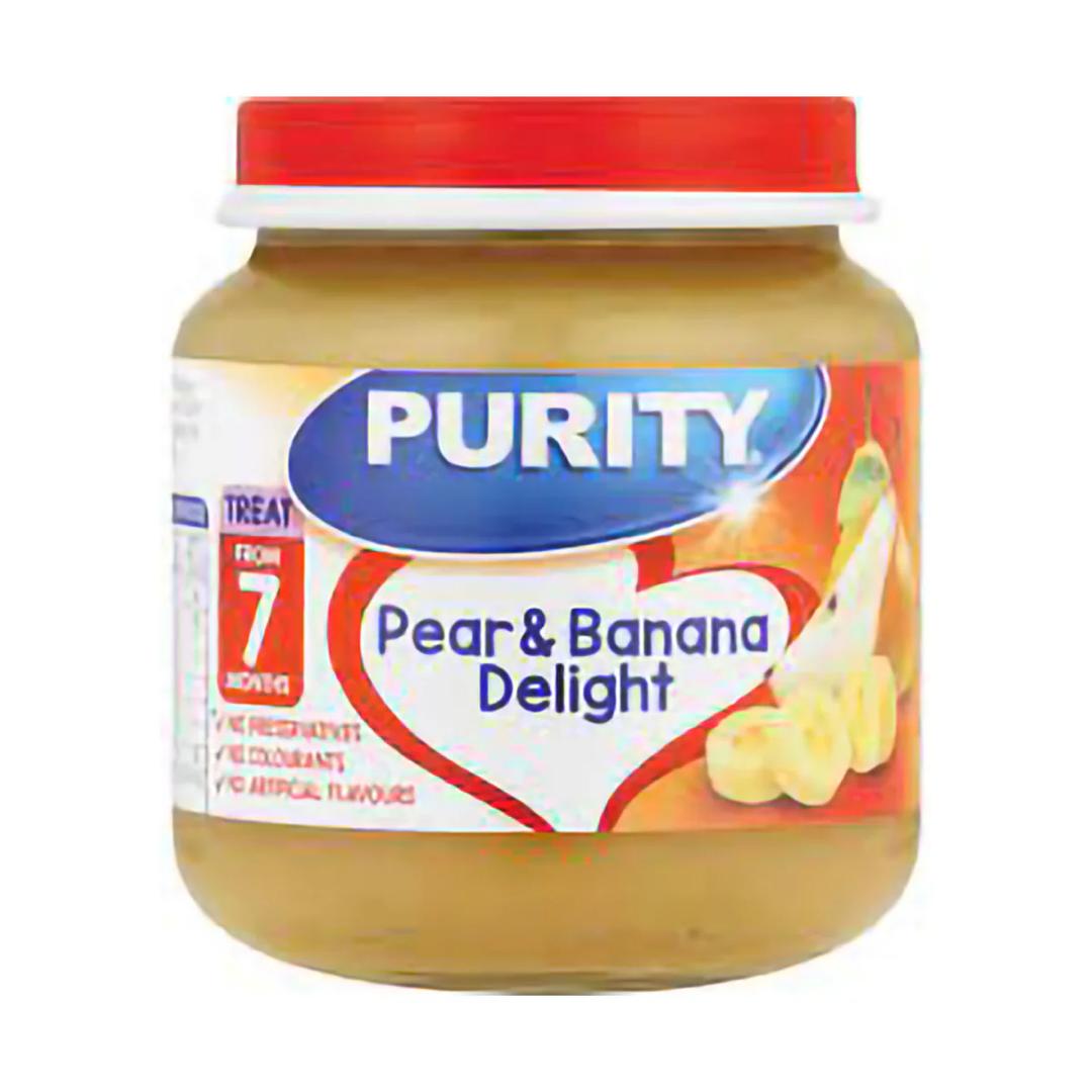 Purity small Pear and Banana delight Pack (125g x 6)