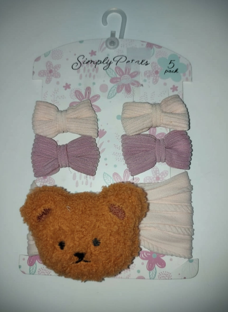 Simple Petals 5 pack hair bow