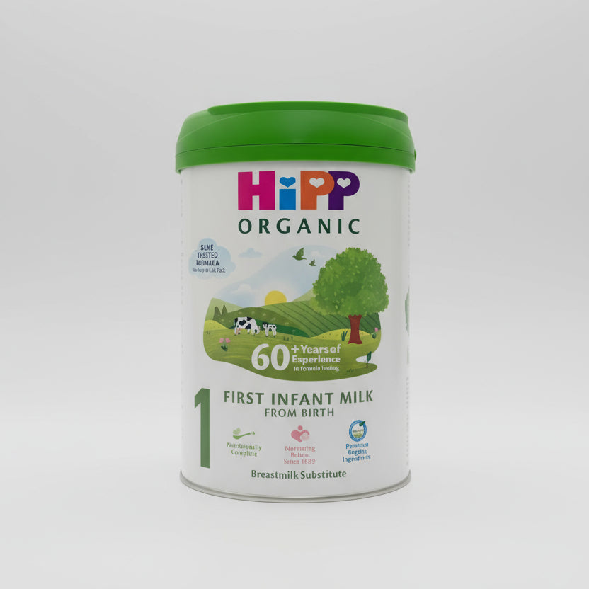 Hipp organic formula 1 800g (Singles) packaging - available at Beks Ghana