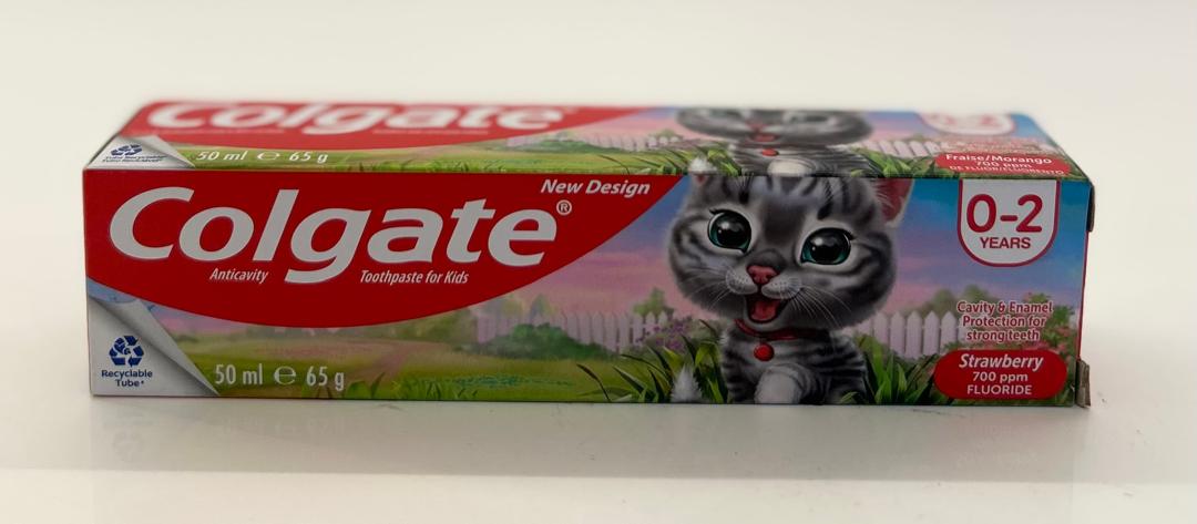Colgate anticavity toothpaste (kids small) 0-2 years 65g Single product photo – Buy online at Beks Ghana