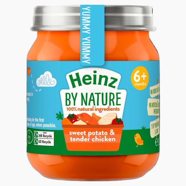 Heinz Diners Sweet Potato & tender chicken (120g x 6 ) Pack packaging - available at Beks Ghana
