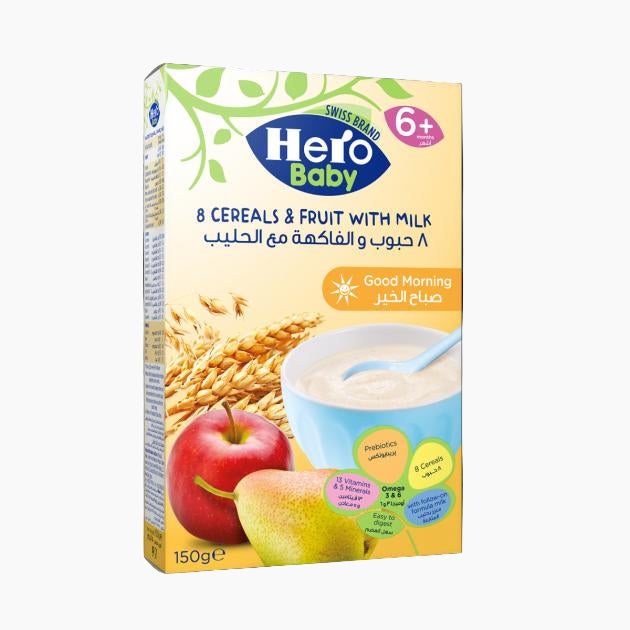 Hero Baby cereal Fruit with milk (200g) Single packaging - available at Beks Ghana