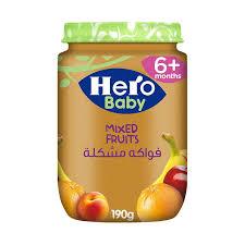 Hero Baby Mixed Fruits (190g×12) Box packaging - available at Beks Ghana