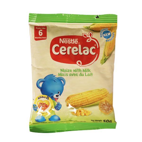 Cerelac strip Maize with milk Ghana (50g) single packaging - available at Beks Ghana