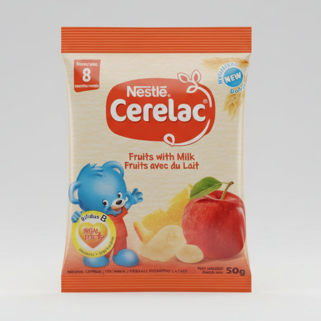 Cerelac strip Fruit Ghana (50g) single packaging - available at Beks Ghana