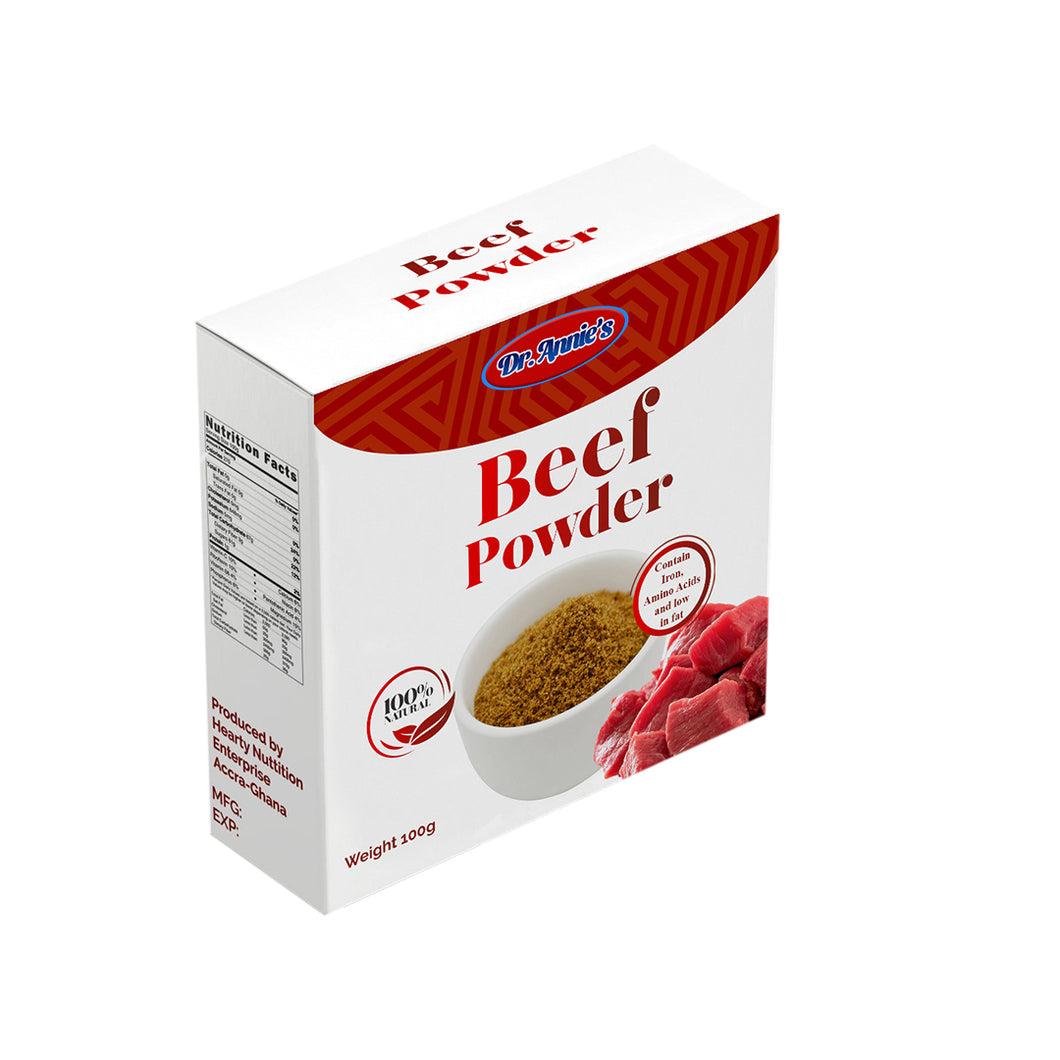 Dr Annie’s Beef powder Single packaging - available at Beks Ghana