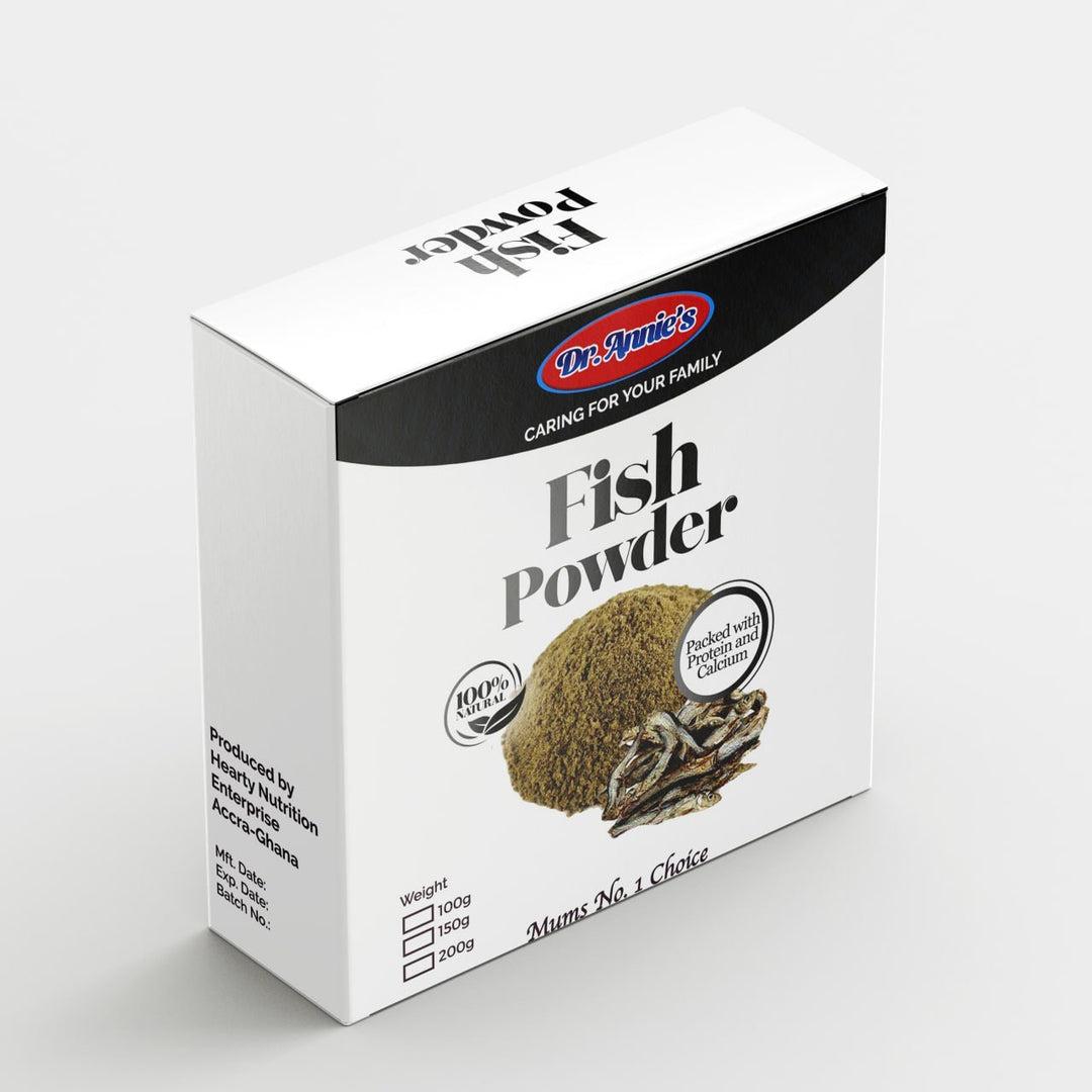 Dr Annies Fish powder Single packaging - available at Beks Ghana