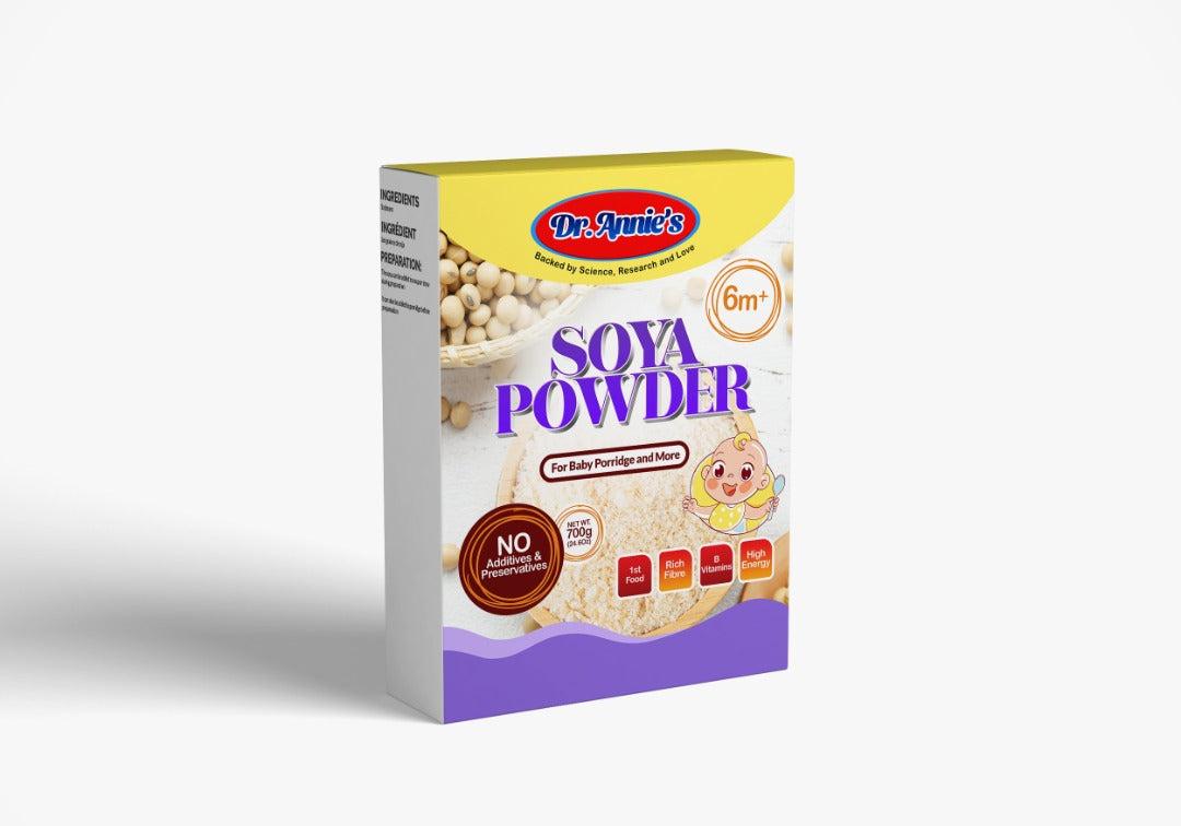 Dr. Annie Soya Powder packaging - available at Beks Ghana
